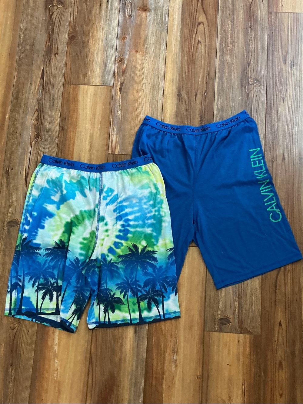 Calvin Klein Boy’s Blue & Green Pajama Shorts